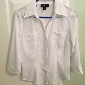 White Button Up Blouse